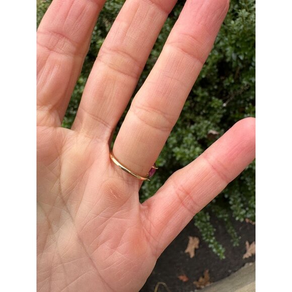 Charlie & Marcelle One of a Kind Jumbo Gumdrop Three Stone Cabochon Ring Pink - Picture 6 of 10